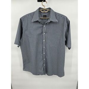 Jos A Bank Traveler's Collection XXL Gingham Check Short Sleeve‎ Shirt